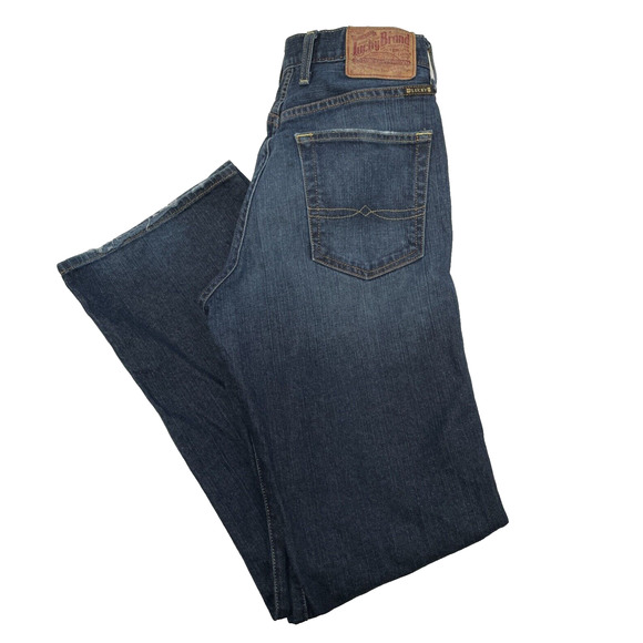 Lucky Brand Jeans Mens Lucky Brand Dungarees Style 7m771 Dark Wash